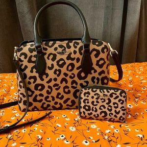 Kate Spade Darcy Leopard Crossbody & Wallet